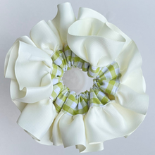 Load image into Gallery viewer, Oversized Green Gingham Scrunchie (Sample, Read Description)