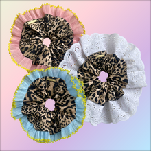 Load image into Gallery viewer, Oversized Leopard Print Scrunchie (Pink)